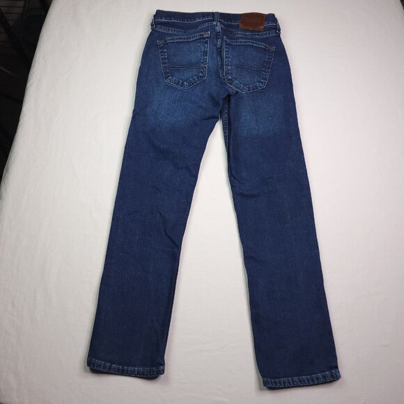 Hollister Mens Epic Flex Slim Straight Jeans 26X28 Stretch Dark Wash Hemmed - Picture 3 of 8